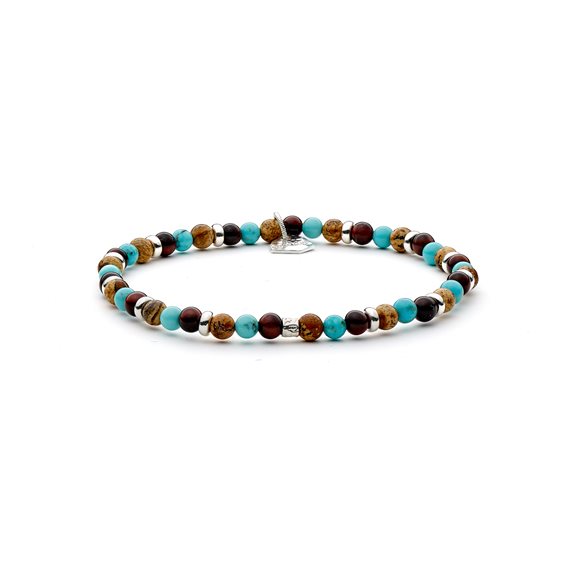 Bracciale Antracite Tris in Pietre dure BTR11 ORBIT - BTR11 ORBIT